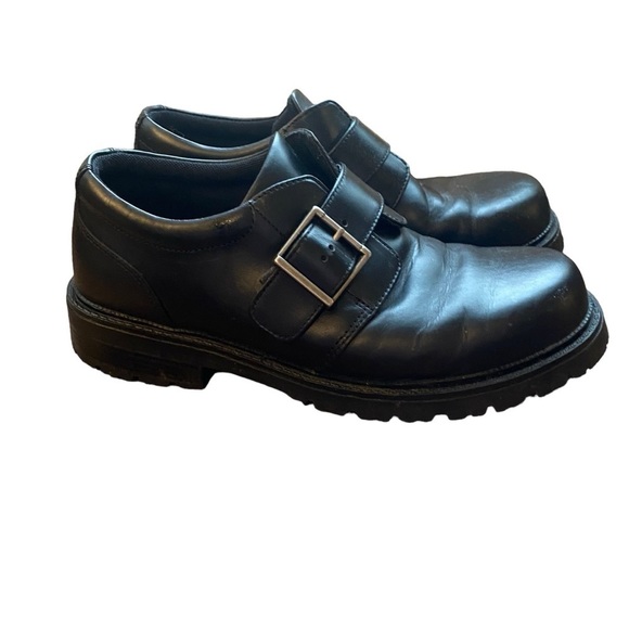 G.H. Bass TM65 Black Leather Monk Strap Shoes Men’s Size 10M - Picture 1 of 8
